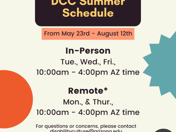 Flyer stating the DCC's Summer Hour