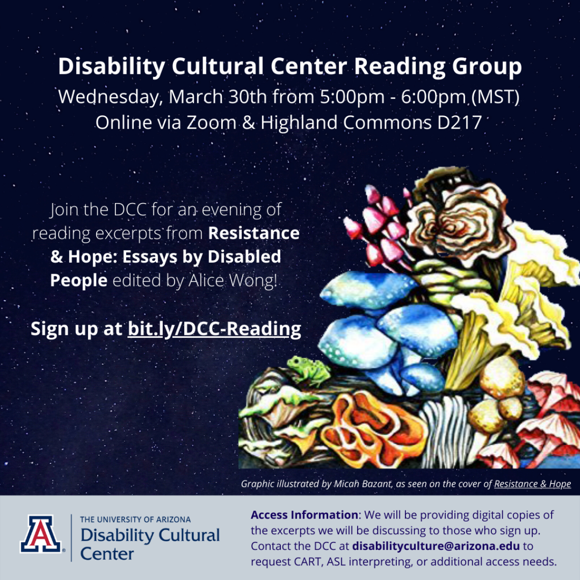 Flyer for DCC Reading Group